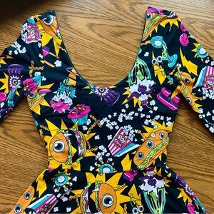 Iron Fist Killer Munchies Backless Skater Dress | M